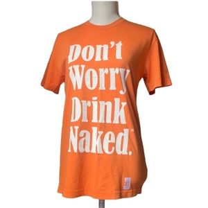 3/$25 ITEM! NAKED TURTLE Don’t Worry Drink Naked Graphic T-Shirt Size XS